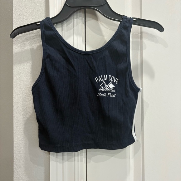 Zara navy blue Tank top & shorts Girls 9/10 GUC Palm Cove Australia North Point - Picture 2 of 10